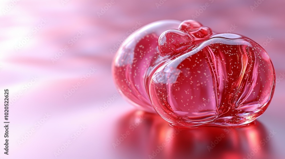 Clear and Frosted Gummy Candy, Refreshing Sweet Treat Clear and Frosted Gummy Candy, Refreshing Sweet Treat
