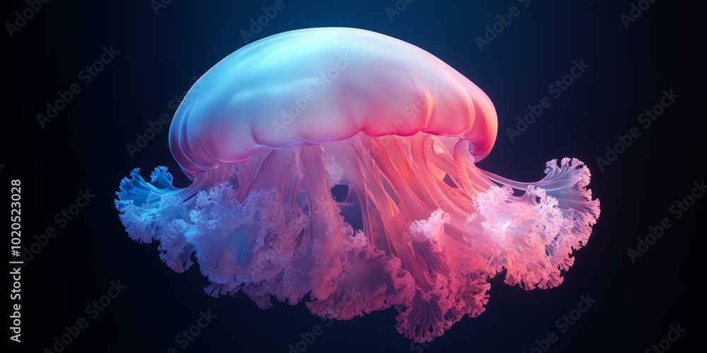 Fototapeta premium Beautiful Jellyfish in the Ocean