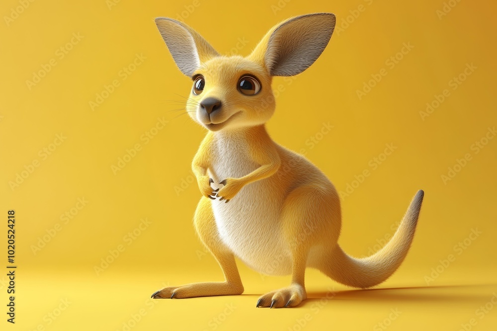 Kangaroo Cartoon Character Kangaroo Cartoon Character