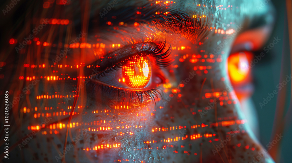 Representation of person in Metaverse, merging of digital and physical worlds Representation of person in Metaverse, merging of digital and physical worlds