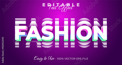 fashion typography trendy editable text effect