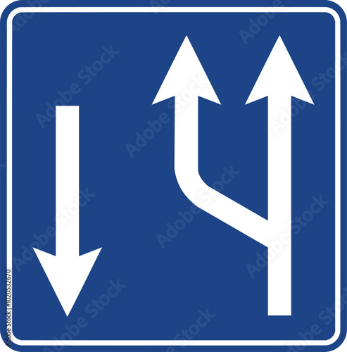 Lane Regulation signs, Information signs, Road signs in Turkey. Standard traffic signs on Turkish highways. (Turkish: Karayolları standart trafik işaret levhaları, Bilgi işaretleri)