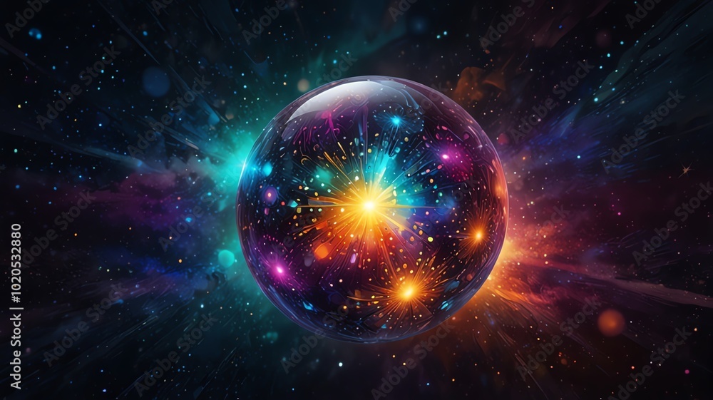 Obraz premium planet with sun