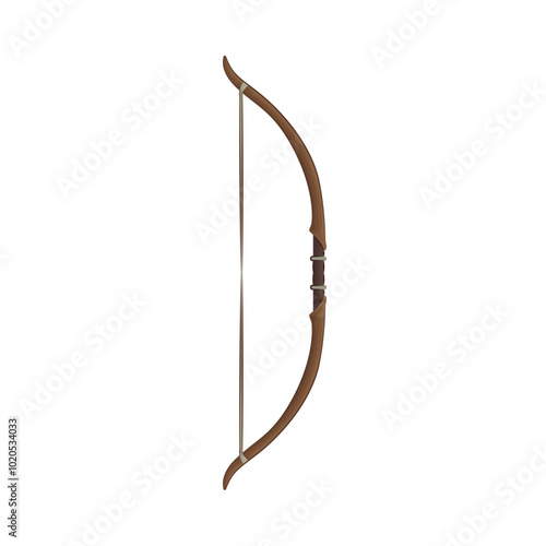 Illustration of archery bow 