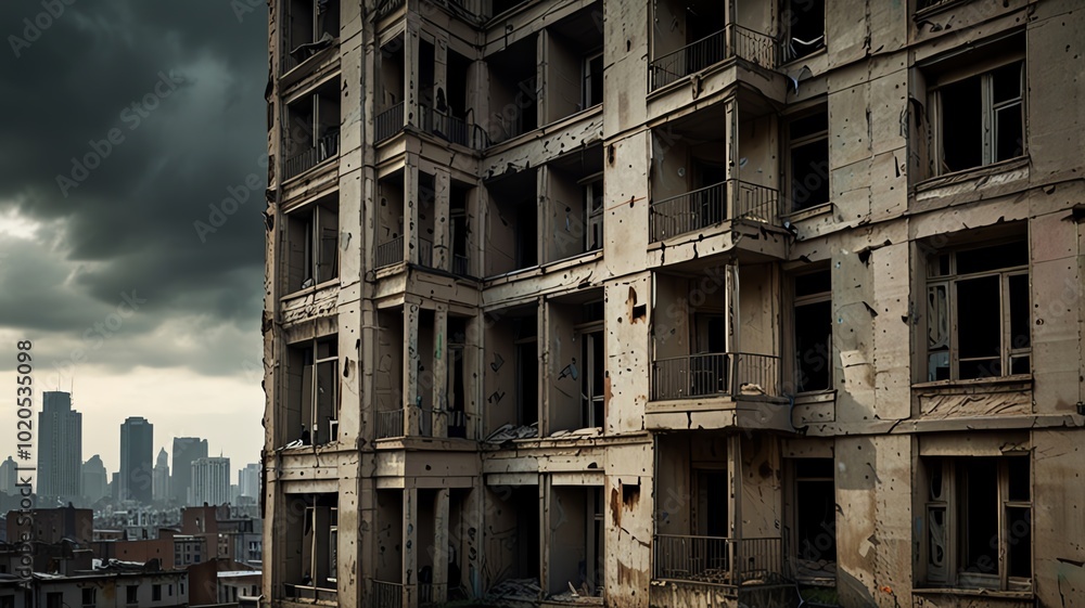 abandoned building in the city abandoned building in the city