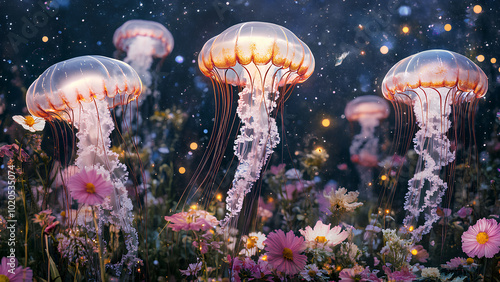 jellyfish in aquarium