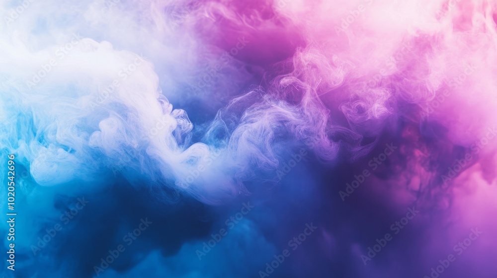 An ethereal ink cloud created by acrylic pigments in water, featuring swirling purple, blue, and pink tones, with a minimalistic white background and room for copy. An ethereal ink cloud created by acrylic pigments in water, featuring swirling purple, blue, and pink tones, with a minimalistic white background and room for copy.