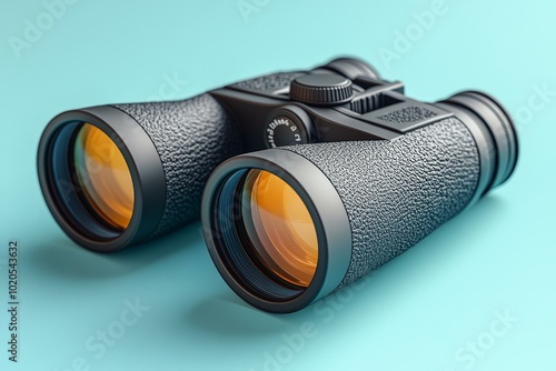 Binoculars with Adjustable Eyepieces, Magnification Settings, and Rubberized Grip photo