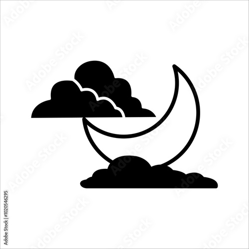 clear night icon - From weather forecast icon, Climate and Meteorology, widget icon