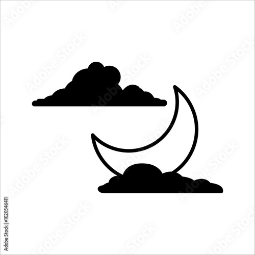 clear night icon - From weather forecast icon, Climate and Meteorology, widget icon