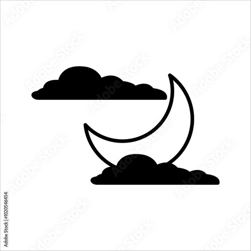 clear night icon - From weather forecast icon, Climate and Meteorology, widget icon