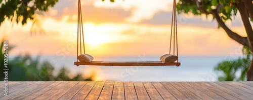 Swinging on a porch swing, watching the sunset, relax, porch swing photo