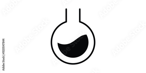 Laboratory beaker icon. Lab flask icon.