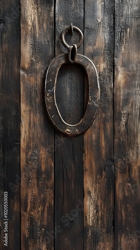 A rustic wooden background with an old steel