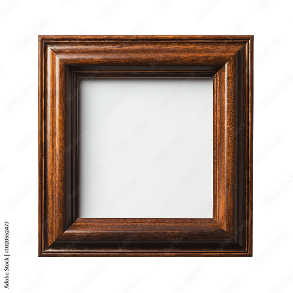Wooden picture frame, white isolate background Wooden picture frame, white isolate background