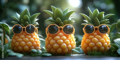 Adorable Pineapple-Shaped Sunglasses photo