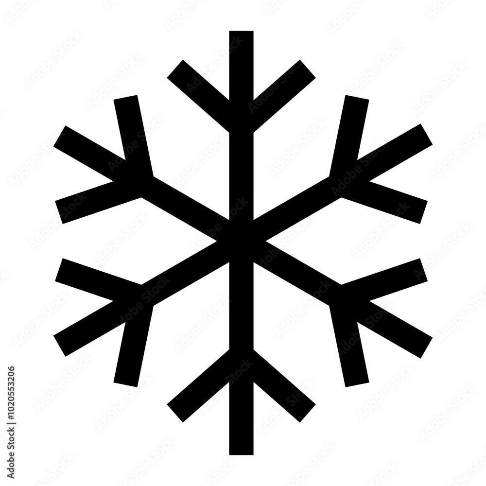 Snowflake icon png sticker, simple flat design, transparent background Snowflake icon png sticker, simple flat design, transparent background