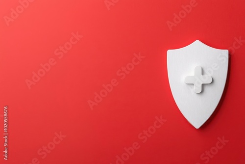 Healthcare trust seal using a shield and pill symbol, denoting approved and safe drug usage, shield drug, trust seal photo