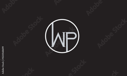Free Download WP, PW, W, P Abstract Letters Logo Monogram - GFXLoad