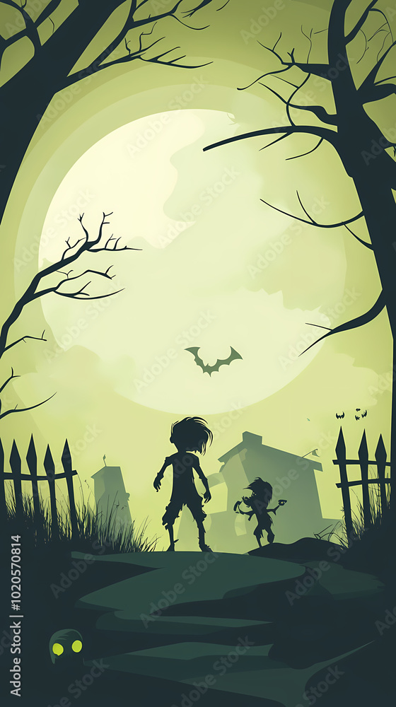 Halloween invitation to zombie party vector image Halloween invitation to zombie party vector image