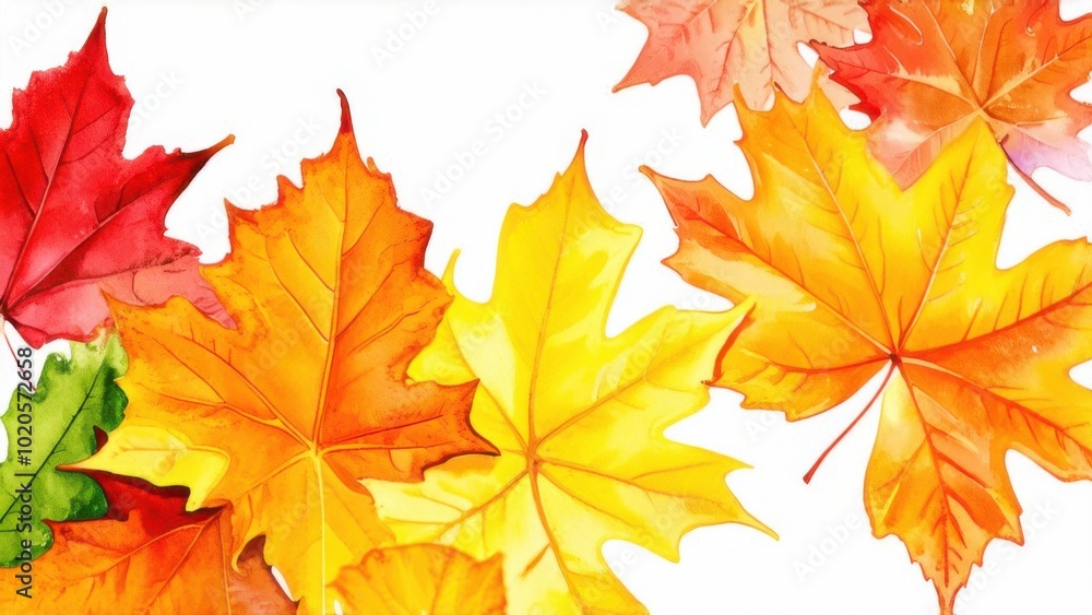 abstract watercolor autumn leaves background abstract watercolor autumn leaves background