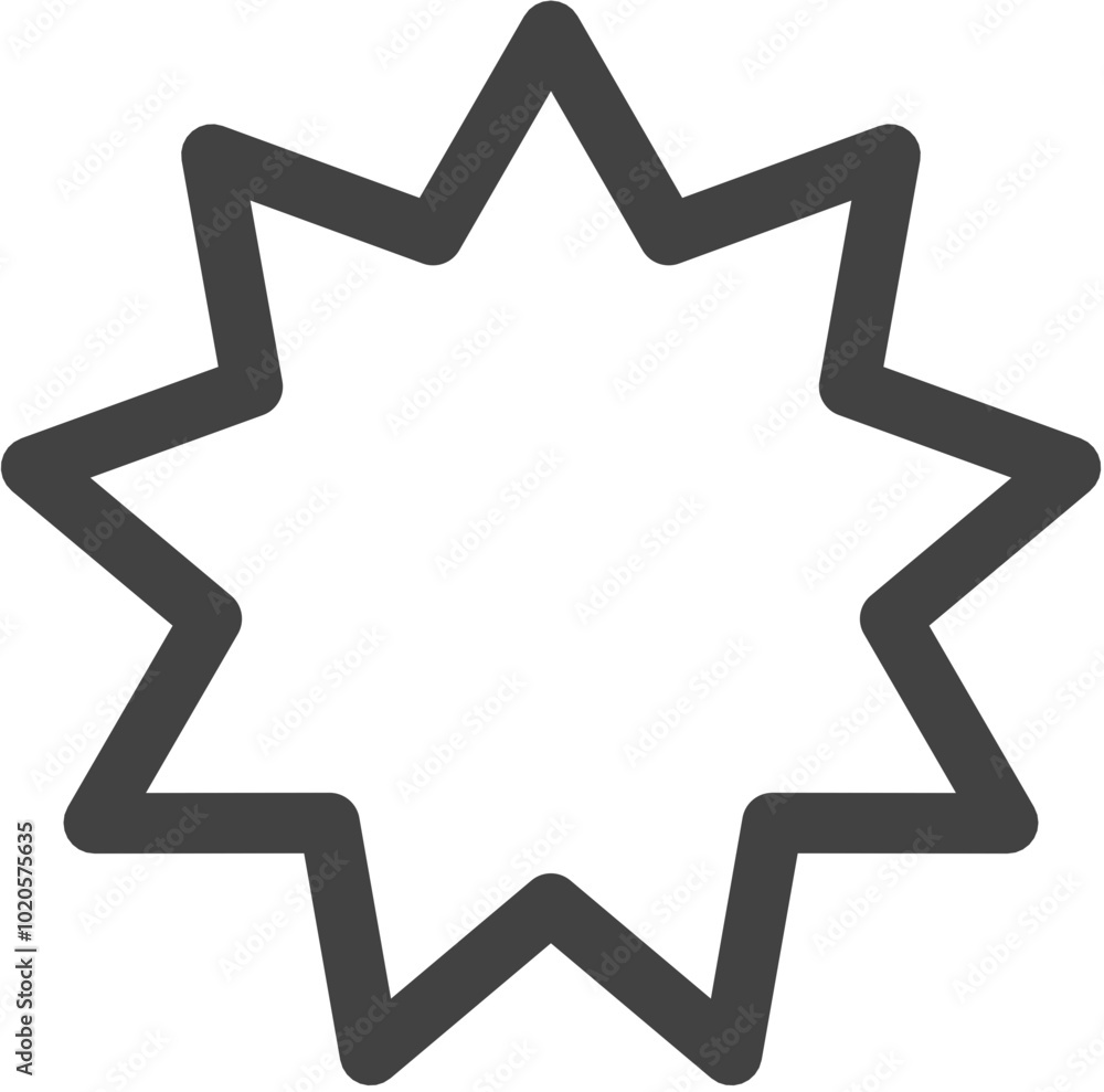 Naklejka premium star shape icon