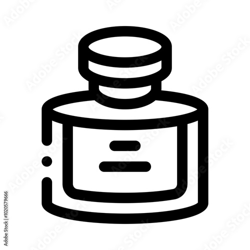 Aftershave line icon