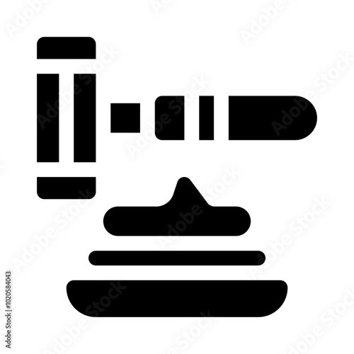 Shaving Cream glyph icon