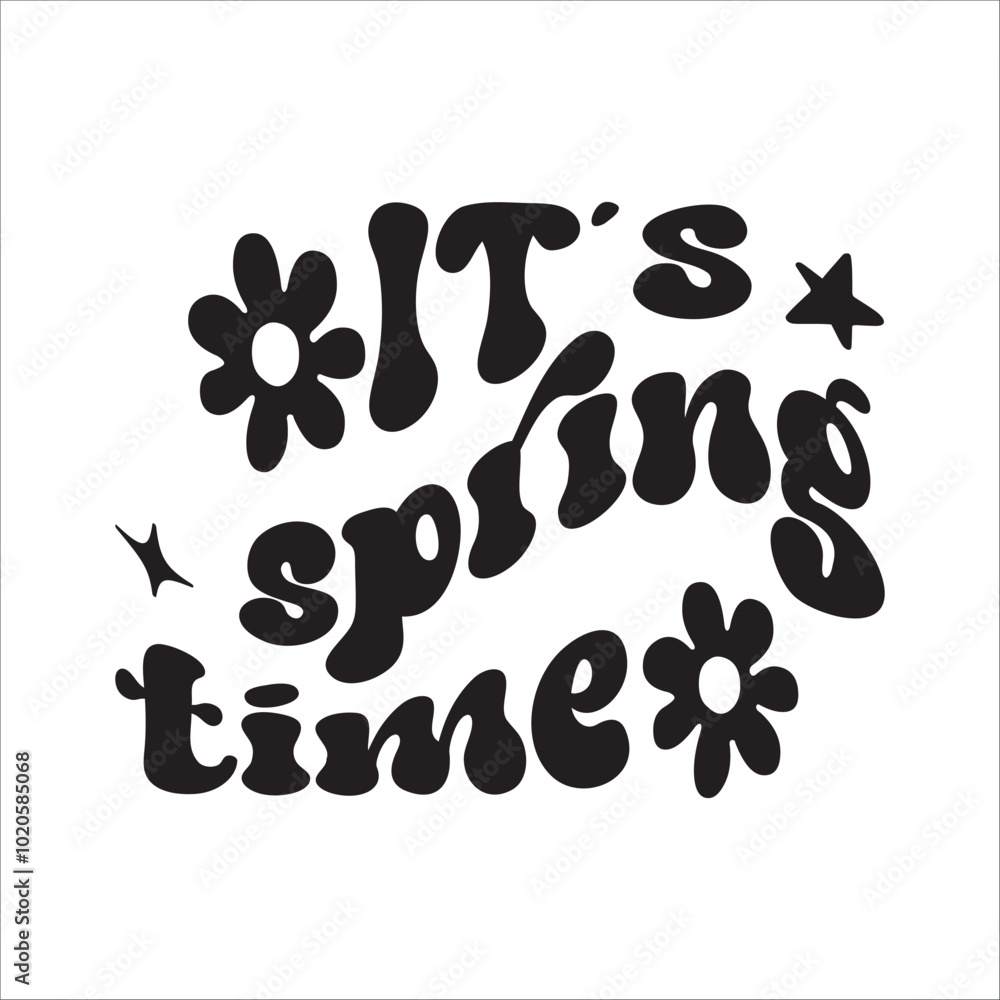 Spring Quote Design, Spring SVG, Spring text, It's spring time Spring Quote Design, Spring SVG, Spring text, It's spring time