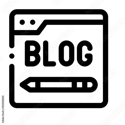 Blog Post line icon