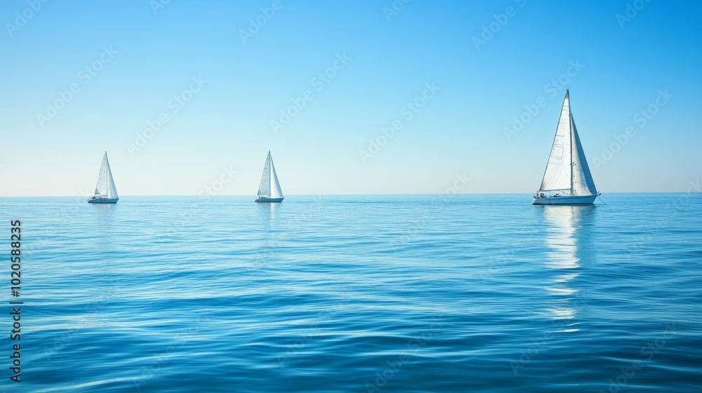 Obraz premium sailboat in the sea