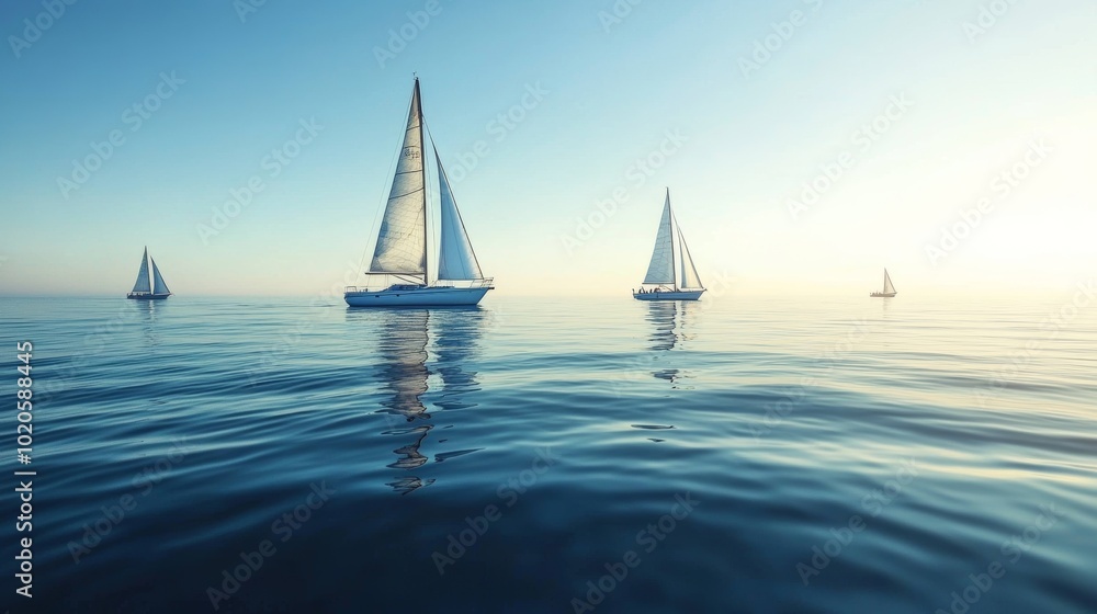 Obraz premium sailboat in the sea