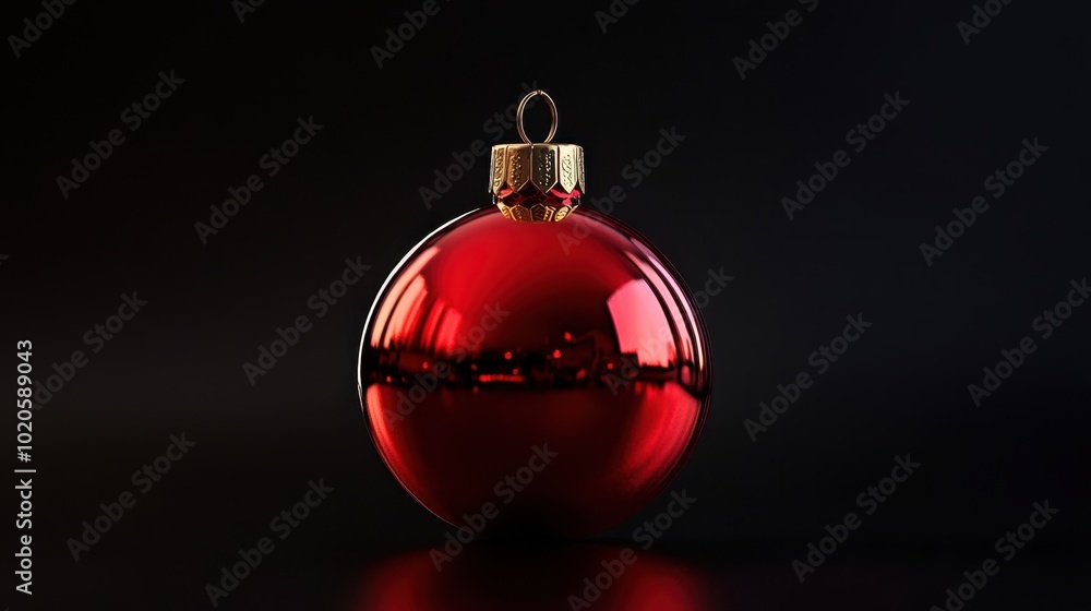 The Glossy Red Holiday Ornament The Glossy Red Holiday Ornament
