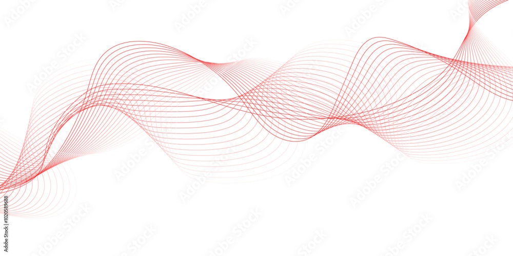 red wave curve lines banner background design. Abstract soft wave lines dynamic flowing pink light isolated background. Vector Illustration of the pink pattern of lines. Black stripes on white . red wave curve lines banner background design. Abstract soft wave lines dynamic flowing pink light isolated background. Vector Illustration of the pink pattern of lines. Black stripes on white .