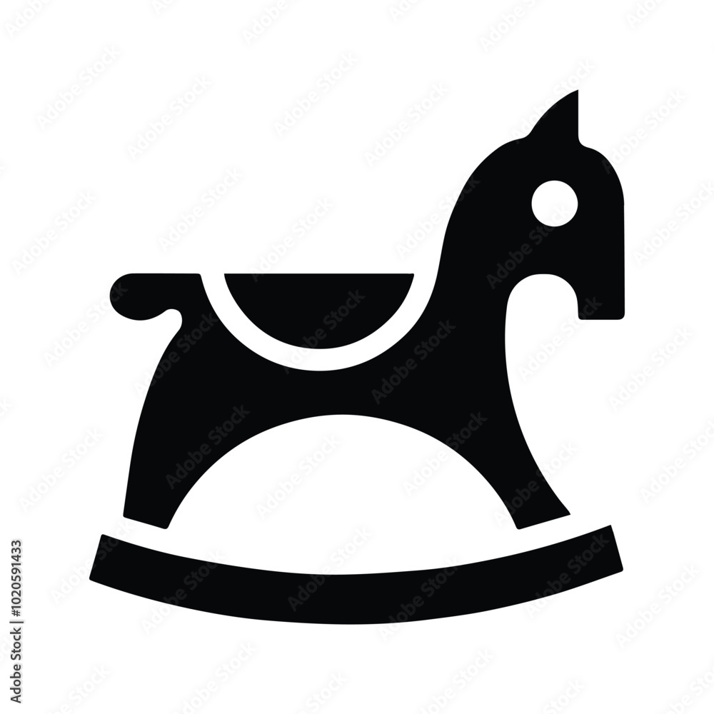 Rocking horse icon. toy horse vector illustration. Isolated user interface elements for apps and web. Editable stroke. Rocking horse icon. toy horse vector illustration. Isolated user interface elements for apps and web. Editable stroke.