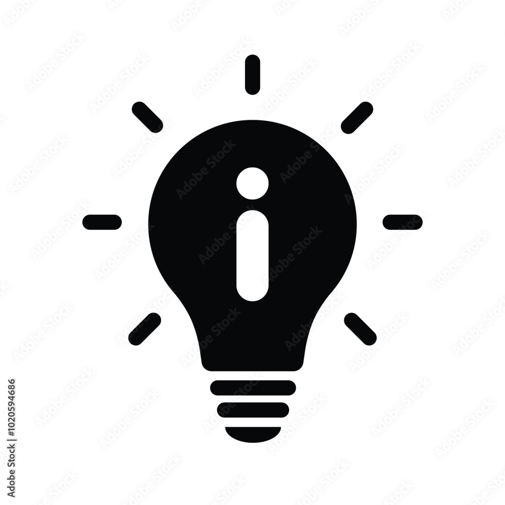 Hint icon information sign stock illustration Hint icon information sign stock illustration