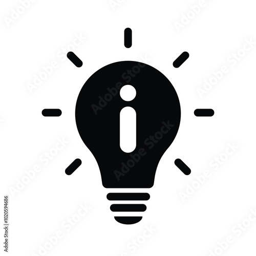 Hint icon information sign stock illustration