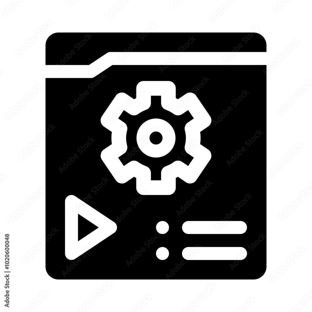 Content Management glyph icon Content Management glyph icon