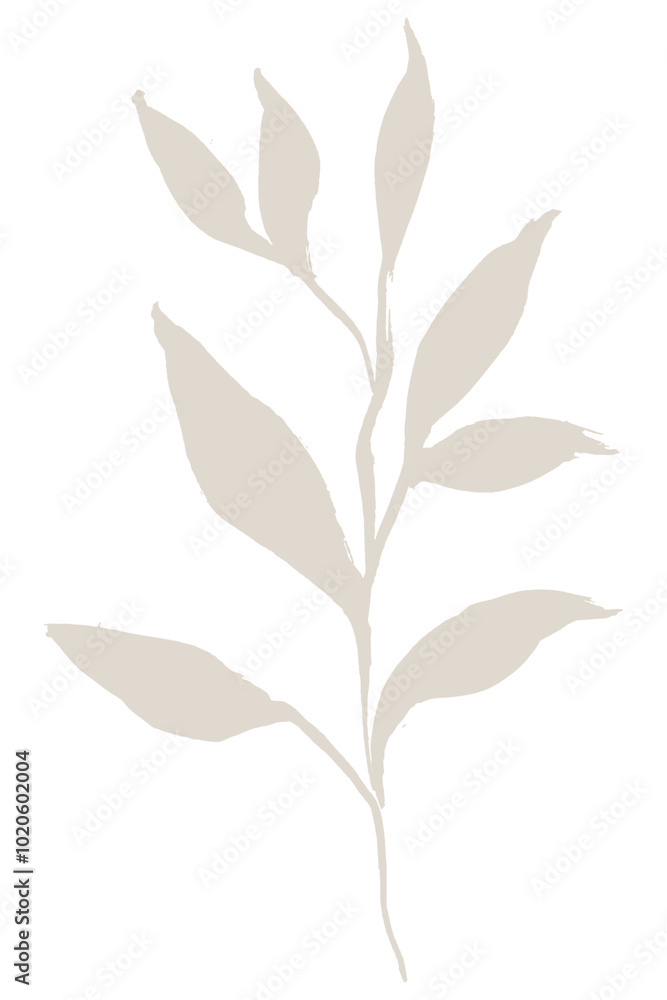 Leaf png collage element, botanical line art, watercolor illustration on transparent background Leaf png collage element, botanical line art, watercolor illustration on transparent background