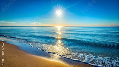 Experience the soothing beauty of tranquil ocean waves captured in serene seascape photography, designed to promote relaxation and create a peaceful atmosphere in your environment.