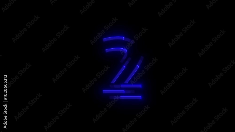 Glowing alphabet 2 reveal animation Glowing alphabet 2 reveal animation