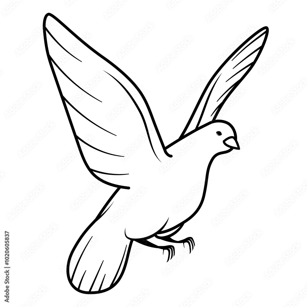 Obraz premium Bird png doodle sticker, black & white illustration, transparent background