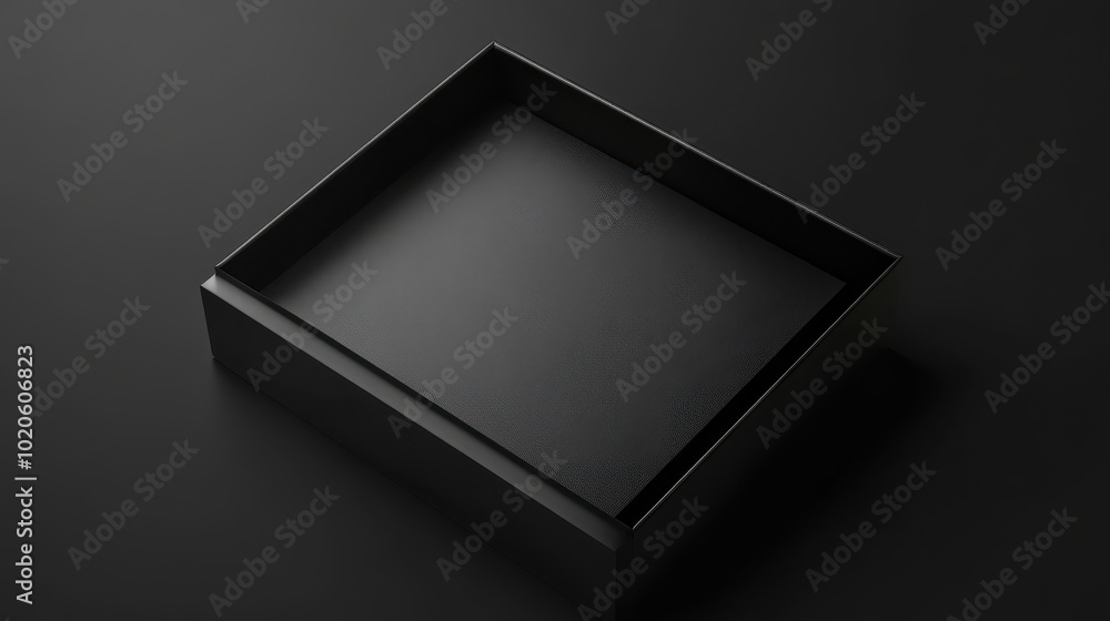 black , isolated gift box on black background black , isolated gift box on black background