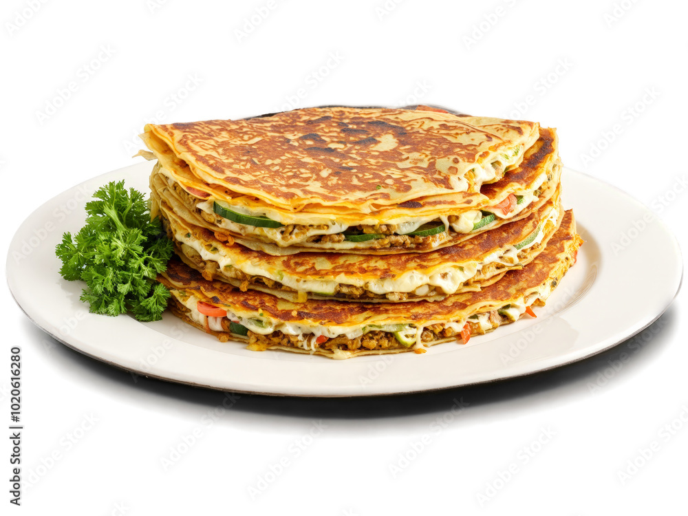 Murtabak with stuffed pancake vegetables and protein Murtabak with stuffed pancake vegetables and protein