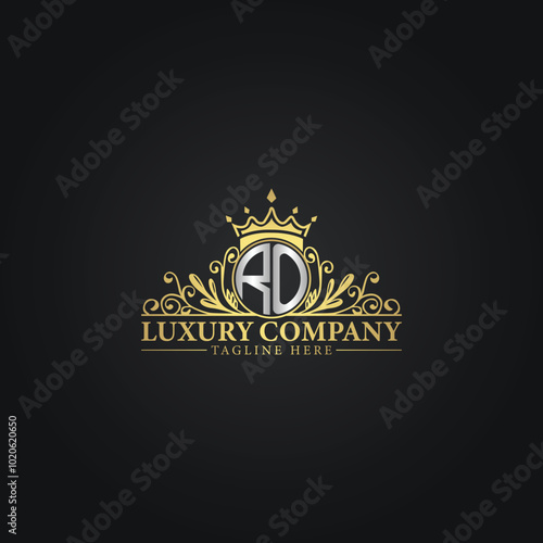 Elegant Gold Crest Logo for Premium Brands