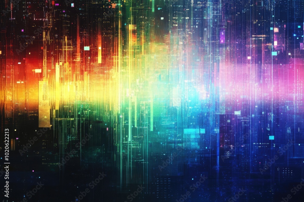 Colorful abstract digital design landscape Colorful abstract digital design landscape
