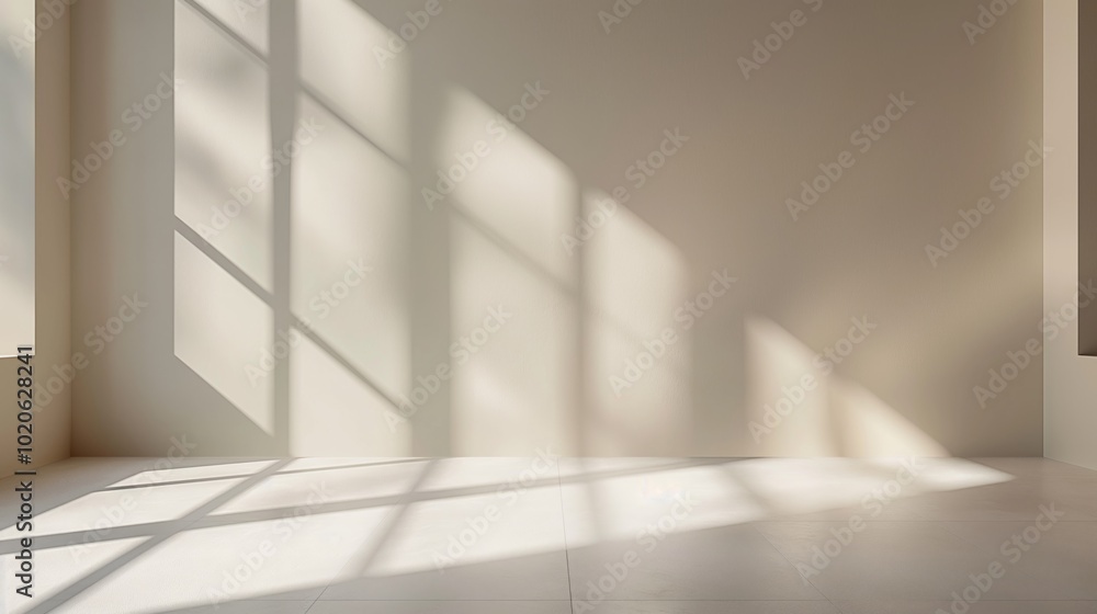 Geometric architectural scene with clean lines and shadows for modern design aesthetic Geometric architectural scene with clean lines and shadows for modern design aesthetic