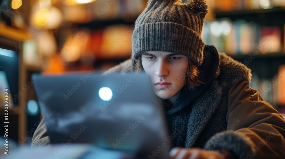 Urban resilience: homeless individual utilizing public resources for employment search