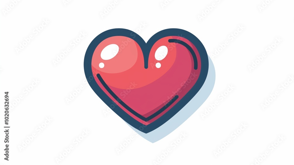 Minimalistic heart icon design - crisp and pixel perfect for digital use Minimalistic heart icon design - crisp and pixel perfect for digital use