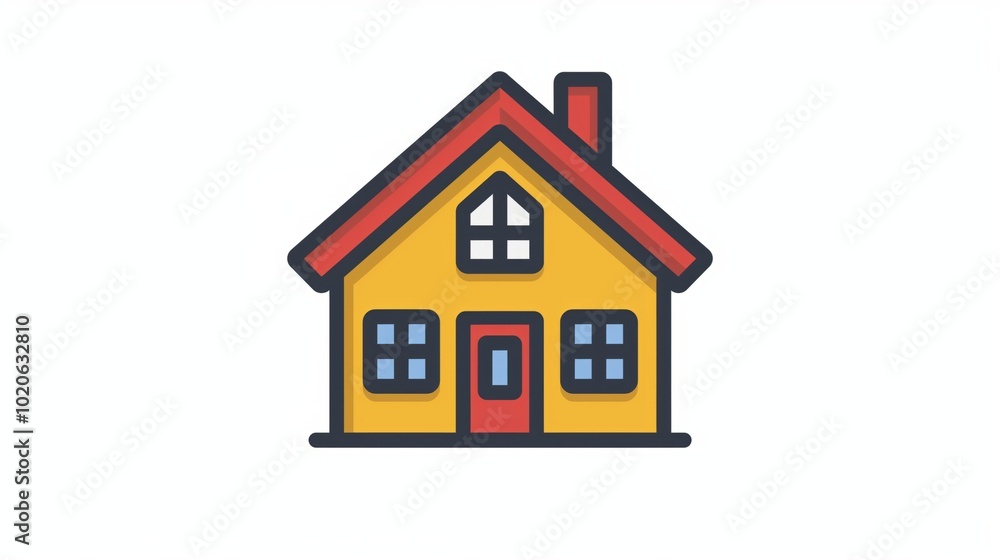 Minimalistic house icon design for digital and print use Minimalistic house icon design for digital and print use